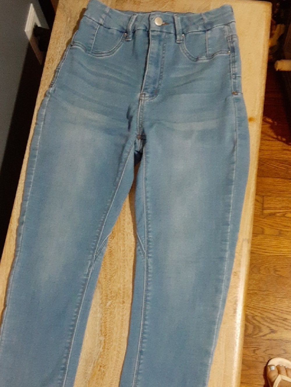 Fashion Nova Light Blue High-Rise Skinny Jeans